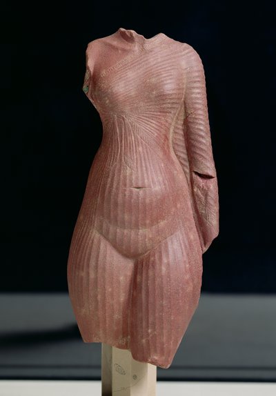 Weiblicher Torso, wahrscheinlich Königin Nofretete, Amarna-Periode (1365-1349 v. Chr.) Neues Reich von Egyptian 18th Dynasty